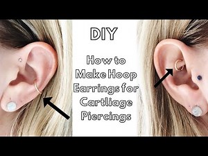 DIY- How to Make an Earring for a Cartilage Piercing// Conch/ Tragus/ Rook/ Helix