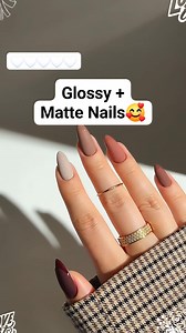 Glossy Matte Nails🥰🥰🥰 #nails #nailartist #trend #nailsalon #nailsonfleek #fypviralシ #fypシ #nailinspo #nailart #tutorial #ideas #beauty #highlights #homeofbeauty #fashion | Home of Beauty