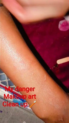 my danger makeup art art clean up 🪥