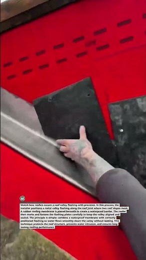 Roof Valley Flashing Installation Trick Pros Use #roofing #construction #roofrepair