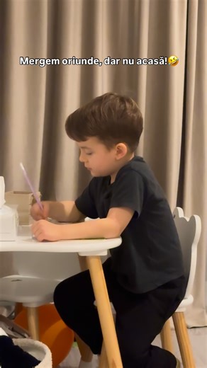 Little Chef Matti👨‍🍳 | Matti and mommy on Instagram: "Așa arată planul lui Matei- zilnic 🤣🤣 Mergem oriunde, numai nu acasă. La fel și la voi? #funnyvideo #funnyreel #funnykids #kids #momlife #boymom"