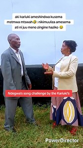 Aki Kariuki. Haha. Ndegwa's song challenge continues #mwahmwahnaomi Naomi N.M Ndegwa | Ndegwa Steve GM