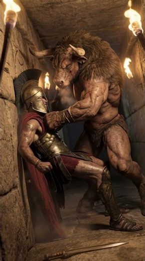 Theseus vs the Minotaur — The Fight Inside the Labyrinth