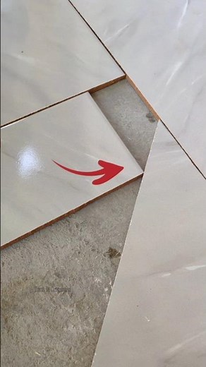 completion of diagonal tile cutting