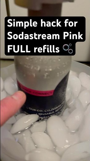 Sodastream Pink Canisters Not Fully Refilling? Try this
