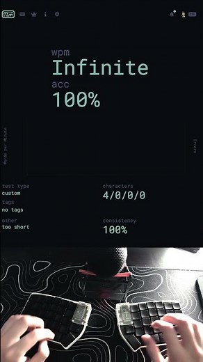 What Happens When You Type at Infinite WPM? #keyboard #typing #asmr