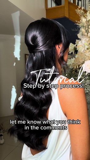 How to Create Clean Texture Half Up Half Down Hairstyle