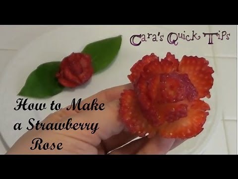 How to Make a Strawberry Rose