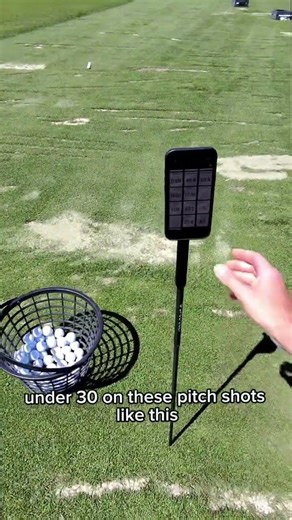 Best way to practice distance control wedges! #golf #shorts #golfanalysis