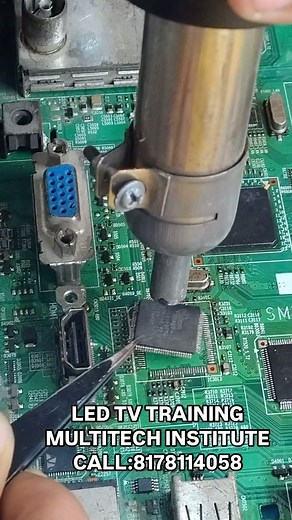 mcu ic remove & install | Microcontroller ic kaise nikale | micro controller ic remove | led tv repair | led tv repairing course | Smart tv Repairing Course #multitechinstitute | Rajkumar Kushwaha