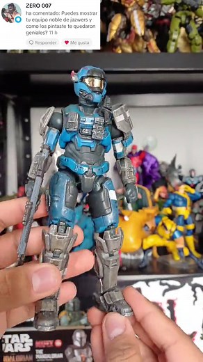 Colección de Figuras de Acción de Halo Reach - Equipo Noble y Spartan Jun
