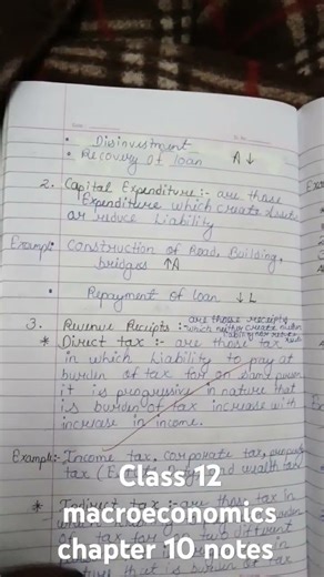 class 12 macroeconomics chapter 10 notes #exam preparation