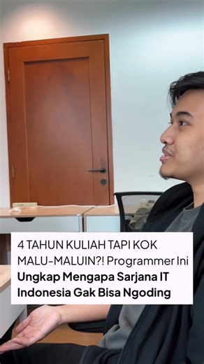 Dibimbing.id | The highest ROI bootcamp in Indonesia | LULUSAN IT GABISA NGODING⁉️ Ternyata masih banyak yang gelarnya mentereng tapi pas disuruh ngoding malah bengong 😭 Emang bener kata Mas Asa... | Instagram