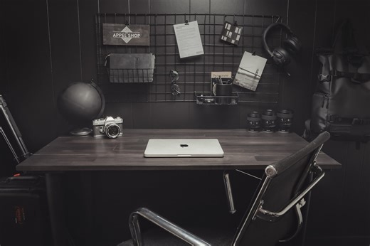 Industrial Black Maple Wood Desk: "the Jessiah - Black Edition" Solid Hardwood Table - Etsy