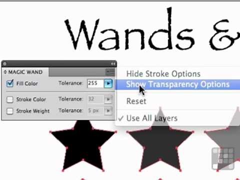 Working with the Wand and Lasso Tools - Illustrator CS5 Tutorial