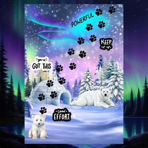 Polar Bear Potty Training Sticker Chart for Kids, Printable Reward Chart, Positive Behaviour & Toilet Training Chart, PDF Digital Download - Etsy UK