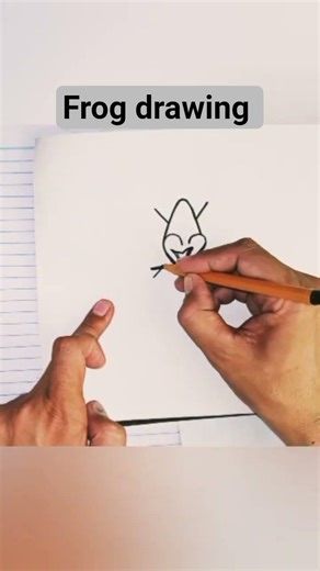 How to draw beautiful frog step by step #drawing #frog #shortfeed