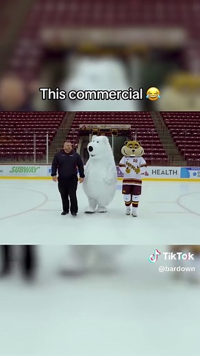 This is one of the best hockey commericals 😂 (🎥: whitebearautos/IG)