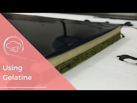 How To Use Gelatine Leaves - Using Gelatine Leaves For Jelly - Soaking Gelatine Bronze, Silver, Gold