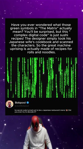 The Matrix Code Is... SUSHI? 🍣 | Movie Secrets
