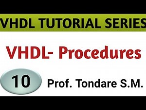 #vhdl# | VHDL PROCEDURES | HOW TO DECLARE PROCEDURES IN VHDL |