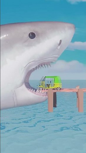 OHIO Cars Vs Shark #1 - BeamNG.Drive | #beamngdrive #skidibitoilet