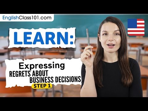 Expressing Regrets About Business Decisions