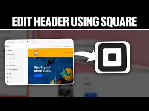 How To Edit Header Using Square Webiste Builder 2025! (Full Guide)