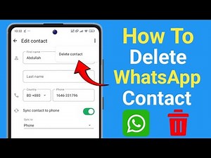 How To Delete WhatsApp Contact | Remove Saved Contacts From WhatsApp