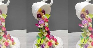 Floating Tea Cup With Plastic Bottle DIY Tutorial