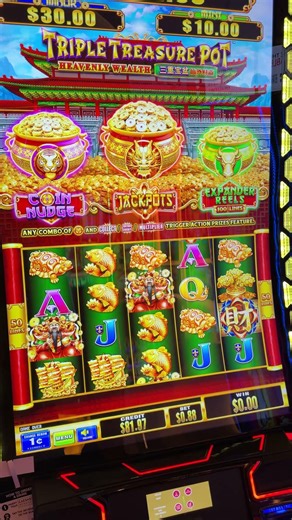 Triple treasure pot with noooothing #travel #slot