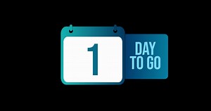 Download One day to go animation. Alpha channel. for free