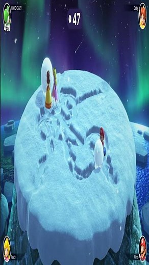 Mario Party Superstar Highlight Snowball Roll Knocks Out Everyone