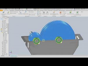 08 Zusammenbau und Bewegung der Zahnräder CAD