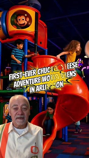 The first-ever Chuck E. Cheese Adventure World has officially opened in Arlington, bringing a massive, next-generation entertainment experience to the Metroplex. This new concept features immersive attractions, upgraded rides, expanded play zones, and cutting-edge gaming — all built on the nostalgia parents grew up with. Arlington continues to secure its place as the family entertainment capital of North Texas. #ArlingtonTX #ChuckECheese #AdventureWorld #NorthTexasFamilies #DFWKids #FamilyFun #T