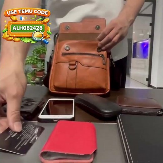 This $7 Leather Crossbody Bag is UNREAL 😱 | Temu Clearance Deal! #temucodes #temucoupon #temufinds