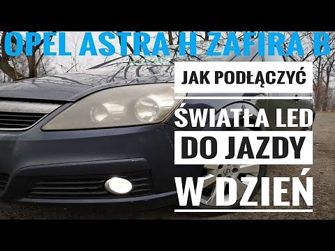 How to connect Opel Astra H Zafira B LED daytime running lights DRL