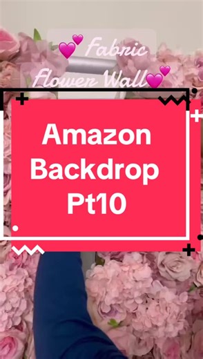 Gorgeous Fabric Flower Wall Backdrop Setup