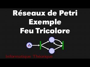 Codage (simple) d'un feu tricolore en Réseau de Petri (Réseau de Petri exemple 1)