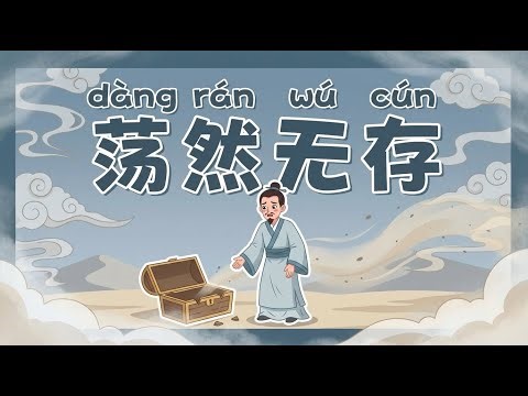 荡然无存 (dàng rán wú cún) | 每天成语