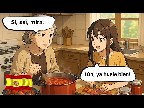 25 Minutes of Real-Life Spanish Conversations (A1–A2) | Family Chores & Daily Life