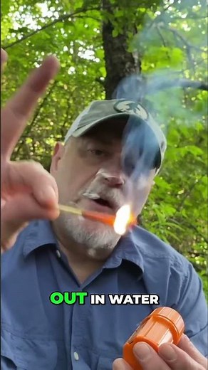 Amazing Waterproof Matches: Fire Starting Made Easy! #shorts