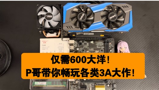 仅需600元！P哥就能带兄弟们畅玩各类3A大作！抄作业的兄弟们需谨慎！需谨慎！需谨慎！