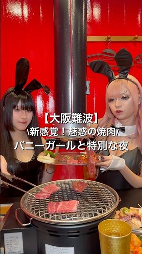 【大阪難波】新感覚！バニーガールと過ごせる魅惑の焼肉✨