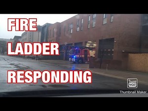 FIRE: Avon Fire & Rescue Service Turntable Ladder Responding