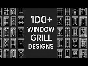 100+ Window Grill Designs for Modern Homes | Stylish & Secure Ideas 2025#ModernGrillDesign