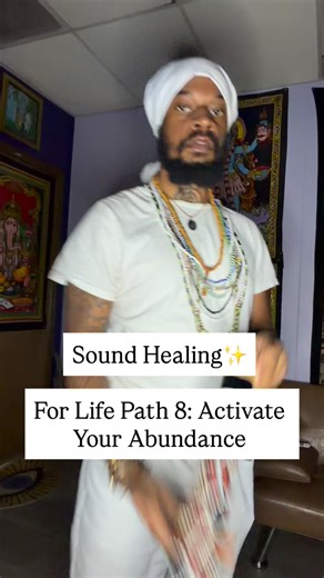 Life Path 8, You Are The Architect Of Success — But Even The Strongest Leaders Need Energetic Alignment. Today’s Sound Healing Focus Is All About Power, Confidence, And Opening Your Channels To Prosperity. Step Into Your Infinite Energy. Step Into Your Abundance. Sound On 🔊✨ | PJ Shurkur