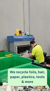 Ever wondered what happens behind the scenes at our depots? This Global Recycling Day, take a peek!  All the resources we collect from your salon, including hair clippings, foil, shampoo bottles & more makes its way back to our depots where it's upcycled and transformed into a force for good ♻️ Learn more about how your salon can make an impact at sustainablesalons.org | Sustainable Salons | Facebook