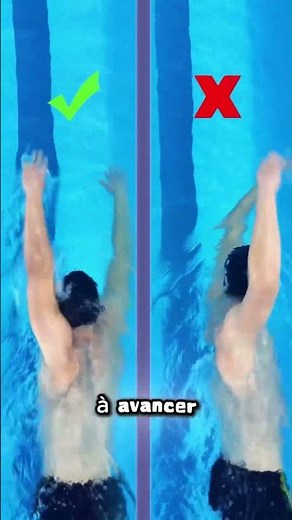 La technique du dos crawlé #natation #sports #swimming