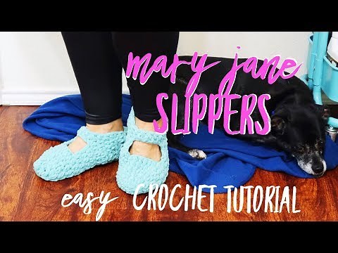 Fast Easy Crochet Slipper Tutorial
